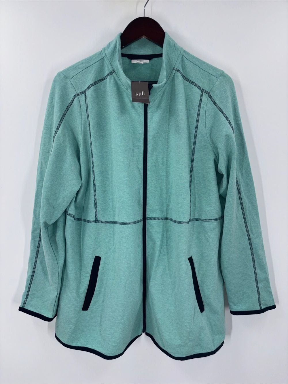 J. Jill Women’s Size Large New Long Sleeve Full Zip Sweater